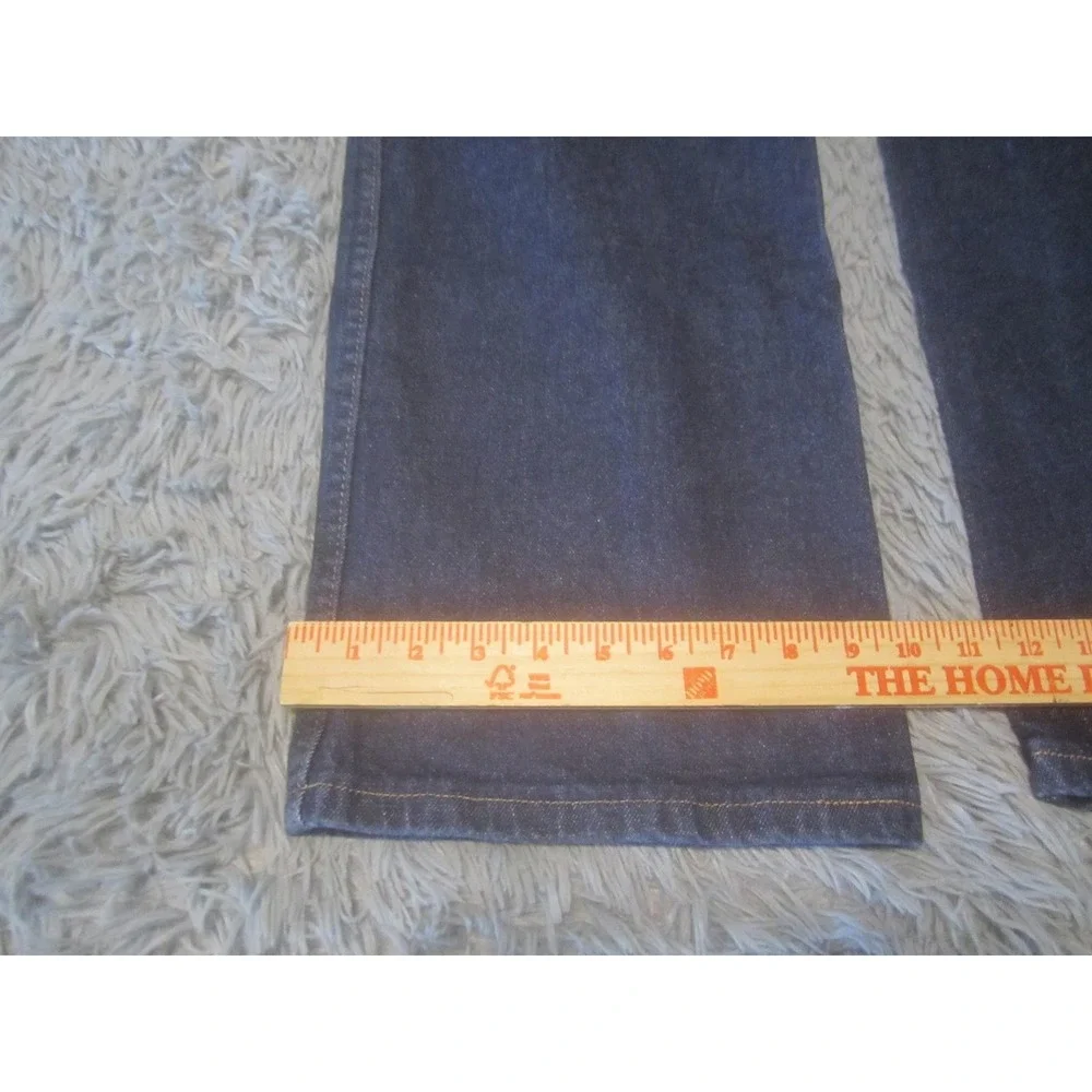 Wrangler Jeans Mens 44x30 Blue Dark Wash Straight Leg Stretch Denim 947STR